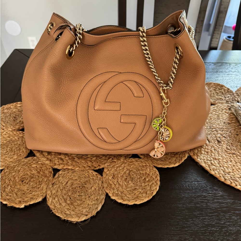 Gucci Tan Leather SoHo bag